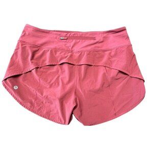 Lululemon Sz 10 Shorts Speed Up 3” Burgundy Athletic Running Training Gym